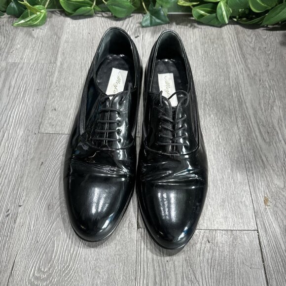Mezlan Broadway Men 11.5 Formal Tuxedo Dress Shoes Black Patent Leather Oxfords main image 8